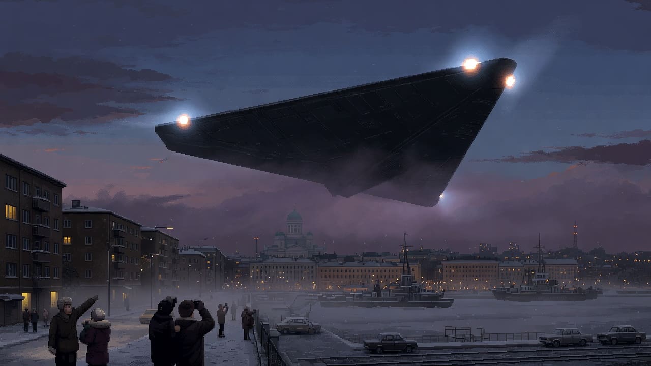 Triangular Craft Observed Silently Over Helsinki in 1980